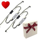 БРАСЛЕТЫ ДЛЯ ПАР С ГРАВИРОВКОЙ, ИМЯ, СЕРДЦЕМ