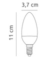 E14 C37 Светодиодная лампа 10 Вт SMD 1050 лм CCD нейтральная белая свеча