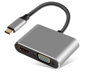 АДАПТЕР-ХАБ USB-C Адаптер HDMI 4K VGA M1 2-в-1
