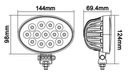 FARO EN FUNCIONAMIENTO LED, OWALNA, 39W 3510 LM 10/30V LUZ ROZPROSZONE LA10039 