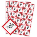Oznakowanie chemikaliów- wybuchowe 5x5cm 140szt