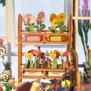 Miniatúrny domček Book Nook Biela oranžová 3D model Podpera Kvety Záhrada EAN (GTIN) 5908258429268