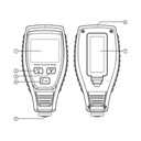 ИЗМЕРИТЕЛЬ ТОЛЩИНЫ КРАСКИ ТЕСТЕР ПОКРЫТИЯ АВТОМАТИЧЕСКИЙ ДАТЧИК + КОРПУС + БАТАРЕИ