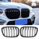 РЕШІТКИ BMW X3 G01 2019-2021 X4 G02 201 ЧОРНА BLYSZCZACA СПОРТИВНОГО ТИПУ ПОДВІЙНА  (18157924466) фото min 13