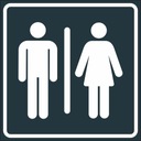 МУЖСКАЯ ЖЕНСКАЯ ПИКТОГРАММА НА УНИТАЗНОЙ ТАБЛИЧКЕ WC ALU