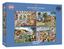 GIBSONS Puzzle Dzień Rolnika 4x500 elementów