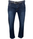 Spodnie męskie jeans W44 L30 granatowe dżinsy Odcień granatowy