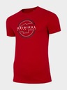 Koszulka 4F M H4L21-TSM019 Czerwony M Waga produktu z opakowaniem jednostkowym 0.3 kg