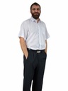 БОЛЬШАЯ БЕЛАЯ мужская рубашка с коротким рукавом, элегантная, большого размера 50/51-6XL
