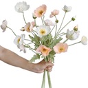 GAŁĄZKA GA14 MAKI mak kwiaty sztuczne róże bukiet stroik dekoracja bluszcz