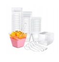 КОНТЕЙНЕР-ПИРАМИДА, ЧАШКИ, 150 мл + ЛОЖКИ