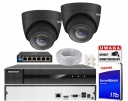 Комплект IP-КАМЕРЫ Hikvision 2x IPCAM-T4 ЧЕРНЫЙ 4Mpx