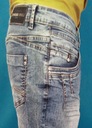 Modré džínsové nohavice CECIL 32/32 Zapínanie zips