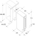 HOOVER HWCB 15 Outlet Отдельностоящий винный погреб - вмятины на корпусе