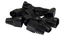 OSŁONKA OSŁONA GUMOWA ODGIĘTKA DO WTYKU RJ45 10szt CZARNE