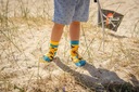 Farebné detské ponožky SPOXSOX Piráti Kids 31-35 Strih ponožky