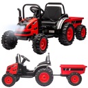 Фермер Ред Милли Малли, трактор с прицепом и детский ездовой автомобиль на аккумуляторе.