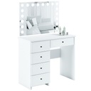 TOALETKA BIAŁA LUSTRO OŚWIETLENIE LED