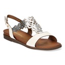ЖЕНСКИЕ ЭЛЕГАНТНЫЕ САНДАЛИИ НА ПЛОСКОЙ ПЛОСКОЙ ПЛОСКОСТИ SERGIO LEONE SK070 БЕЛЫЕ Размер 41