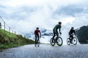 Męskie getry rowerowe kolarskie z wkładką Rogelli Tavon L Właściwości antybakteryjne elementy odblaskowe oddychające odprowadzające wilgoć szybkoschnące wiatroszczelne