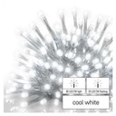 Лампы-сосульки комбинированные 100LED 2,5м холодный белый + таймер холодного белого мигания EMOS