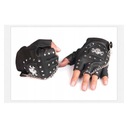 КОРОТКИЕ МОТОЦИКЛОВЫЕ ПЕРЧАТКИ С ЧЕРЕПОМ БЕЗ ПАЛЬЦЕВ С ЦЕПЬЮ