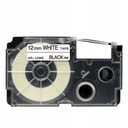 Casio лента PT-12WE XR-12WE 12MMX8M Белый/Черный