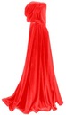 Красная накидка Devil's Sorceress с капюшоном, 160 см + капюшон