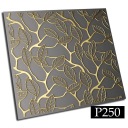 Самоклеящиеся панели ПВХ 20см Golden Leaves Lines