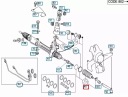 MERCEDES ESSENCE ML W163 KIT PROTECTIONS COLONNE DE DIRECTION DIRECTION A1634600196photo 8
