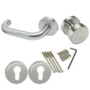 KLAMKO GAŁKA OBUSTRONNIE RUCHOMA Z ROZETĄ WKŁAD