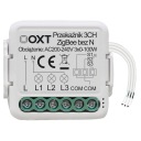 OXT Мини-реле 3 цепи без N ZigBee TUYA Smart Life Zigbee2MQTT