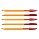 Шариковая ручка BIC Orange Red 0,8 мм Набор из 5 шт.