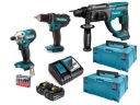 КОМПЛЕКТ 18В ОТВЕРТКА+ГИБКА+ДРЕЛЬ 2x5Ah