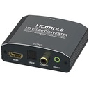Extractor HDMI-HDMI + Audio SPDIF R/L RCA RETURN Konwerter HDMI 2.0 HDCP2.2