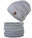 Komplet CZAPKA + TUBA komin beanie PRĄŻEK r. 51-56