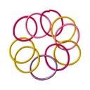 РЕЗИНКИ ДЛЯ ВОЛОС 10 ШТ, РАЗНЫЕ ЦВЕТА, ТОНКИЕ