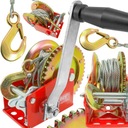 РУЧНАЯ ТРОСОВАЯ ЛЕБЕДКА С РУКОЯТОЧНОЙ ЛЕБЕДКОЙ 454 кг ТРОС 10М ЖЕСТКИЙ