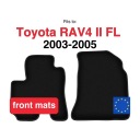 КИЛИМКИ ВЕЛЮРОВІ BASIC ПЕРІД DO: TOYOTA RAV4 II FL 3-DRZWI (2003-2005)  (18282395960) фото min 15