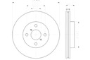 ДИСКИ ТОРМОЗНЫЕ ТОРМОЗНЫЕ HELLA PAGID 09A91314 435120D060 1 изображение 2