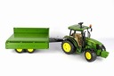 Bruder 02108 traktor John Deere 5115M s prívesom Materiál plast