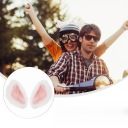 1 PAIRING DECORATIVE KILPOS KOTA DO HELMET MOTOCIKLINIO PLUSZOWE COLOR WHITE  photo 16