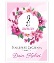 KARTKA OKOLICZNOŚCIOWA DZIEŃ KOBIET - wzór 3 (format A6)