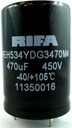 RIFA 470 мкФ 20% 450 В 4 контакта 35 х 50 мм