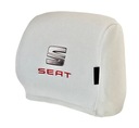 Seat Poťahy na opierky hlavy s logom 1 szt.Białe