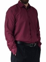 47/48 Большая мужская рубашка бордового цвета, элегантная, гладкая.