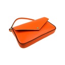 Dámska kabelka Poštárka koža Gill Oranžová Výška 11 cm