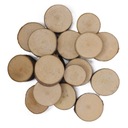 Кусочки дерева разных пород, 10 шт, деревянные диски, декор своими руками, 2-5 см.