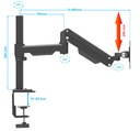 Настольный держатель монитора, регулируемый газовый поворотный механизм 10–32 дюйма
