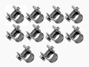 10x Opaska śrubowa, cybant, obejma, zakres 12-14mm